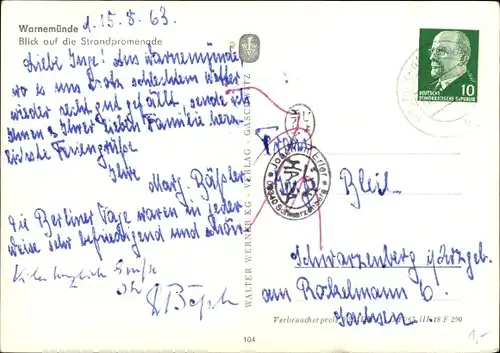 Ak Ostseebad Warnemünde Rostock, Blick auf die Strandpromenade