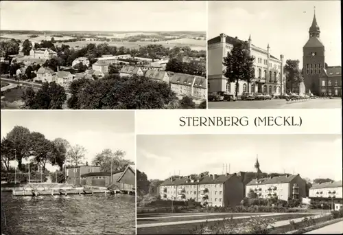 Ak Sternberg in Mecklenburg, Karl Liebknecht Platz, Sternberger See, Leonhardstraße