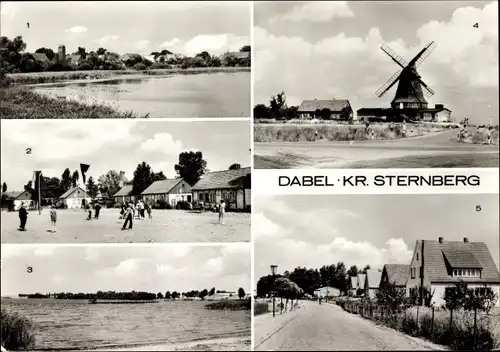 Ak Dabel, Dabeler See, Windmühle, Betriebspionierlager Juri Gagarin Metallleichtbaukombinat Calbe