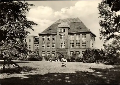 Ak Forst in der Niederlausitz, Textilingenieurschule