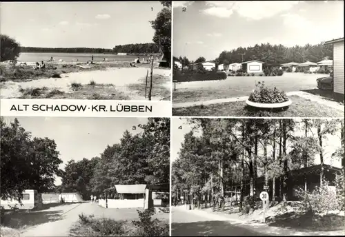 Ak Alt Schadow Märkische Heide, Campingplatz Z 14, Bungalowsiedlung, Imbisshalle