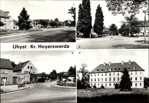 Ak Uhyst Boxberg Oberlausitz, Schloßstraße, Bezirkskrankenhaus Hoyerswerda, Klinikbereich