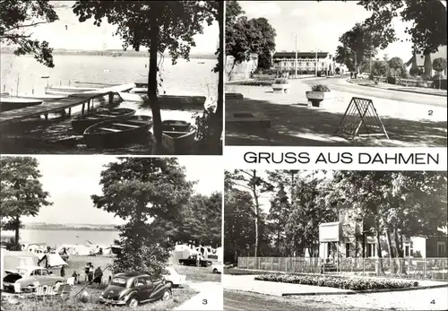 Ak Dahmen in Mecklenburg, Malchiner See, Int. Campingplatz, Konsumgaststätte Silberpappel