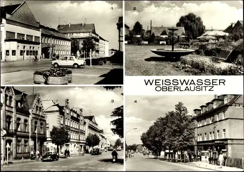 Ak Weißwasser in der Oberlausitz, Muskauer Straße, Bautzener Straße