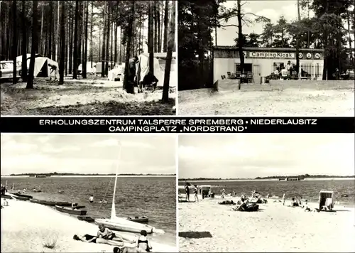 Ak Spremberg Niederlausitz, Erholungszentrum Talsperre Spremberg, Campingplatz Nordstrand