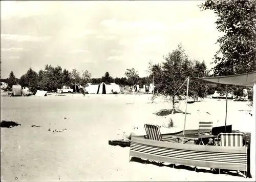 Ak Bagenz Neuhausen an der Spree Niederlausitz, Erholungszentrum Talsperre Spremberg, Campingplatz