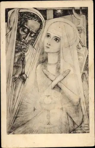 Künstler Ak Toorop, Jan, Advent, Opgang Mapje No. 1