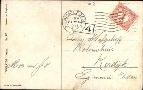 Künstler Ak Spurgin, Fred, Oh Stop it, Dearir, Junge hat Maus freigelassen, Mädchen auf einem Hocker