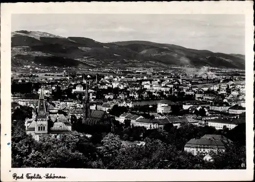 Ak Teplice Šanov Teplitz Schönau Region Aussig, Gesamtansicht