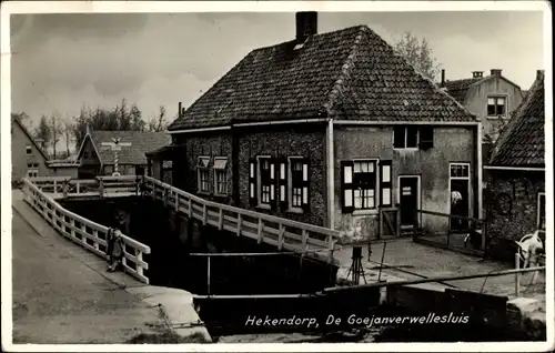 Ak Hekendorp Utrecht Niederlande, De Goejanverwellesluis
