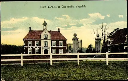 Ak Diepenheim Overijssel, Huize Warmelo, Voorzijde