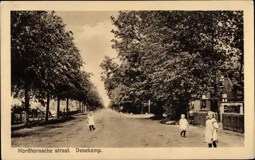 Ak Denekamp Overijssel Niederlande, Nordhornsche straat, Kinder