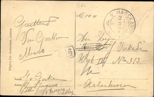 Ak Harskamp Gelderland, Straßenpartie