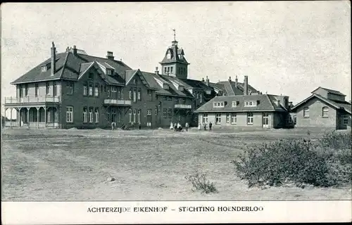 Ak Hoenderloo Gelderland, Stichting, Achterzijde Eikenhof