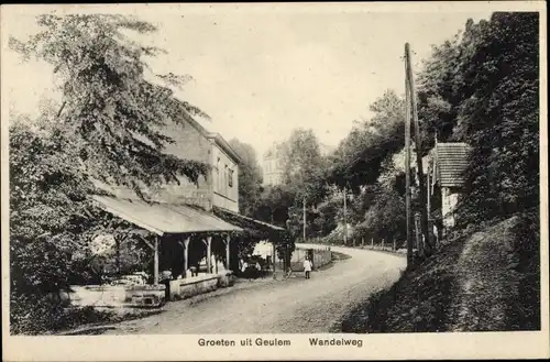 Ak Geulem Houthem Limburg Niederlande, Wandelweg