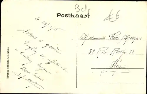 Ak Izegem Iseghem Westflandern, Statie