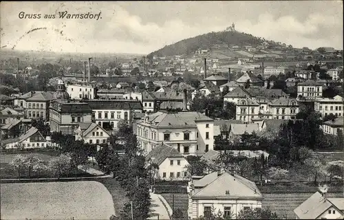 Ak Varnsdorf Warnsdorf Region Aussig, Gesamtansicht