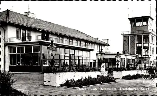 Ak Eelde Drenthe Niederlande, Hotel-Cafe-Restaurant Luchthaven Eelde