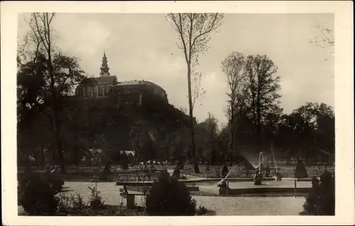 Ak Nitra Slowakei, Schloss, Park, Fontänen