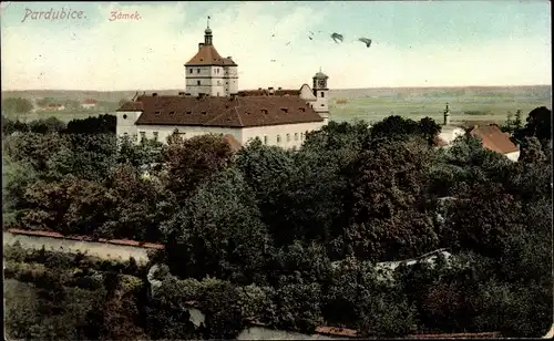 Ak Pardubice Pardubitz Stadt, Zamek, Schloss