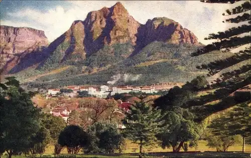 Ak Cape Town Kapstadt Südafrika, Blick auf die Universität, Landschaftsmotiv