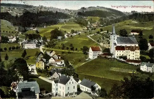 Ak Janov nad Nisou Johannesberg in Böhmen Region Reichenberg, Teilansicht