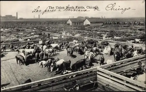 Ak Chicago Illinois USA, The Union Stock Yards