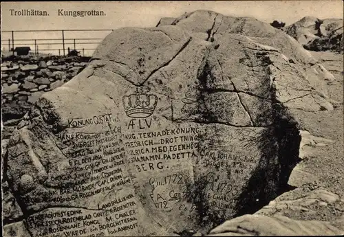 Ak Trollhättan Schweden, Kungsgrottan