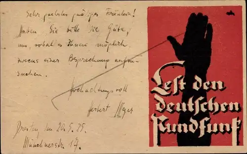 Ak Lest den deutschen Rundfunk, Funkzeitschrift Der Deutsche Rundfunk