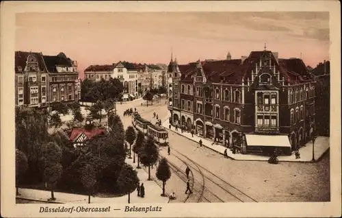 Ak Oberkassel Düsseldorf am Rhein, Belsenplatz
