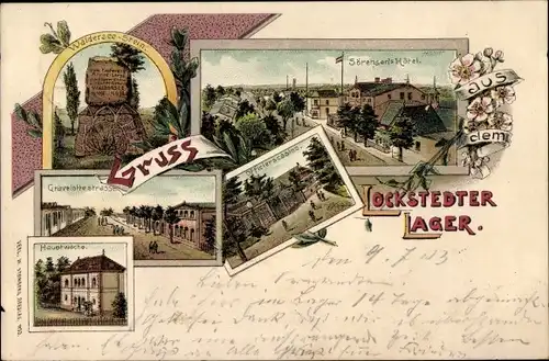 Litho Lockstedt, Lockstedter Lager, Sörensen's Hotel, Gravelottestraße, Walderseestein, Kasino