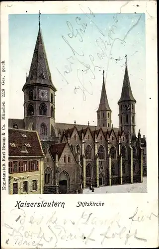 Ak Kaiserslautern in der Pfalz, Stiftskirche