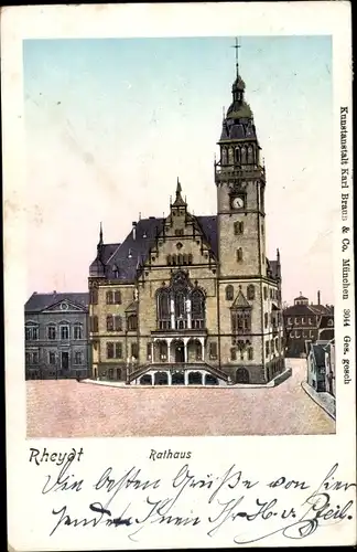 Ak Rheydt Mönchengladbach am Niederrhein, Rathaus