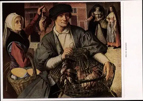 Sammelbild Die Malerei der Renaissance Gruppe 42 Bild 96 Pieter Aertsen, Auf dem Markt