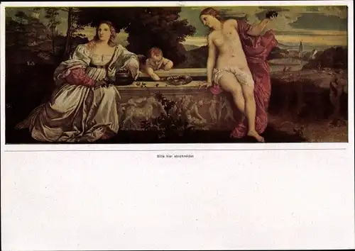 Sammelbild Die Malerei der Renaissance Gruppe 42 Bild 29 Tizian, Überredung zur Liebe