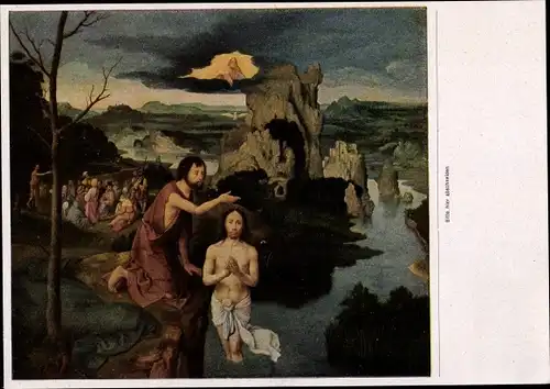 Sammelbild Die Malerei der Renaissance Gruppe 42 Bild 85 Joachim Patenier, Taufe Christi