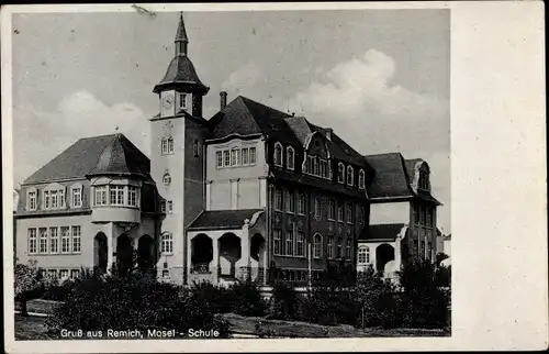 Ak Remich an der Mosel Luxemburg, Schule