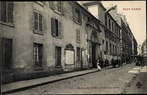 Ak Paris VIII, Rathaus