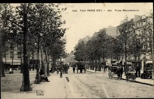 Ak Paris XV Vaugirard, Place Béaugrenelle