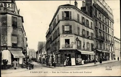 Ak Paris XV Vaugirard, Rue du Châtéau au boulevard Pasteur
