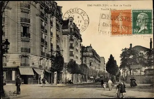 Ak Paris XV Vaugirard, Rue de Vouillé