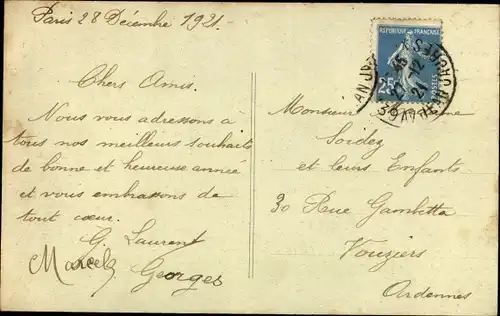 Ak Paris XIX Buttes Chaumont, Avenue Secrétan prise des Buttes