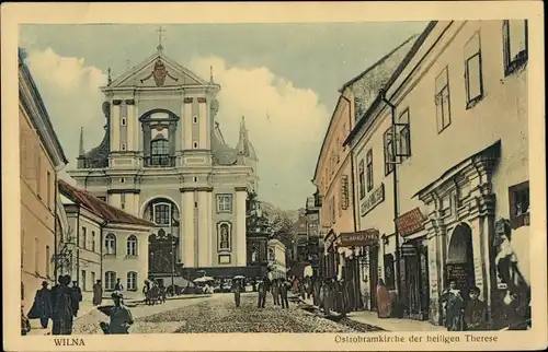 Ak Vilnius Wilna Litauen, Ostrobramkirche der heiligen Therese