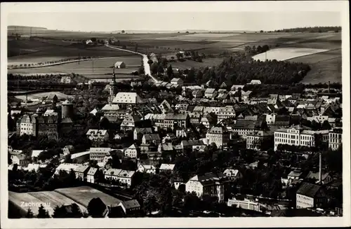 Ak Zschopau im Erzgebirge Sachsen, Totalansicht der Ortschaft