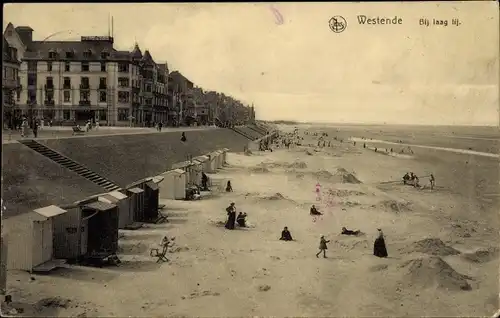 Ak Westende Westflandern, La Plage et la Digue