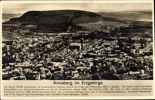 Ak Annaberg Buchholz im Erzgebirge, Stadtansicht