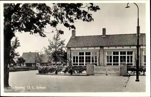 Ak Buitenpost Achtkarspelen Friesland Niederlande, O. L. School