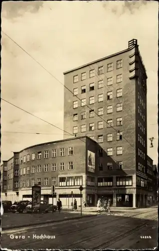 Ak Gera in Thüringen, Hochhaus