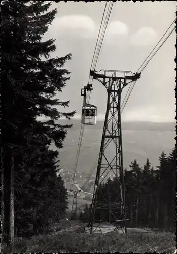 Ak Oberwiesenthal im Erzgebirge, Fichtelberg, Schwebebahn