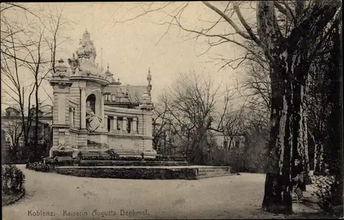 Ak Koblenz am Rhein, Kaiserin Augusta Denkmal
